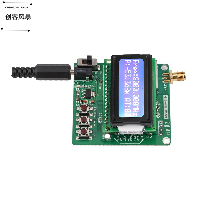 可设定功率衰减 数显信号强度模块 -60至-5dBm  1M-8G射频功率计