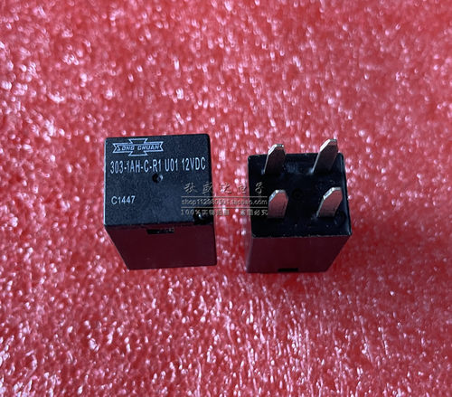 现货303-1AH-C-R1 U01 12VDC 全新松川汽车继电器 4脚 PA66-GF33