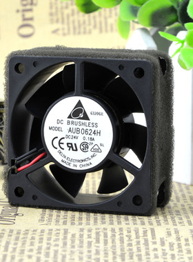 台达 AUB0624H 6025 24V 0.18A 6CM 6厘米 2线变频器 散热风扇