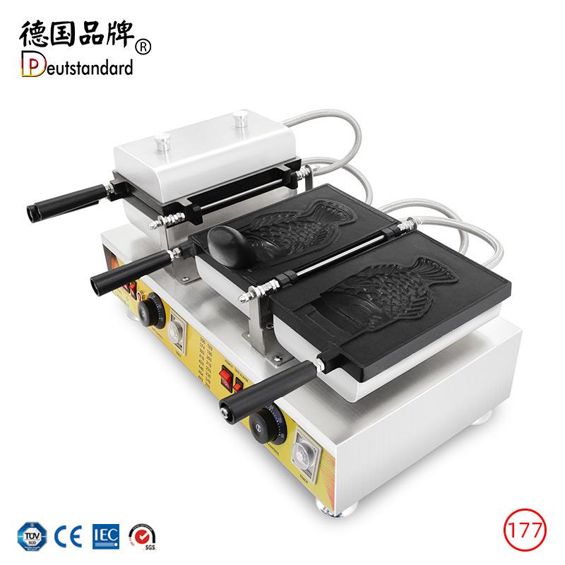 鲷鱼烧机韩式冰淇淋鲷鱼烧烤饼机冰淇淋雪糕皮机鱼仔饼鱼型烧烤炉