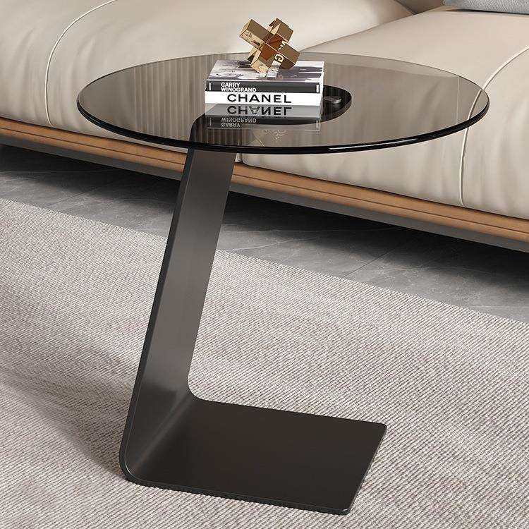 钢化玻璃茶几客厅沙发意式边几轻奢现代简约高级极简圆桌创意角几,鲜花速递/花卉仿真/绿植园艺,割草机/草坪机,淘宝优惠券,粉丝福利购,淘宝优惠卷