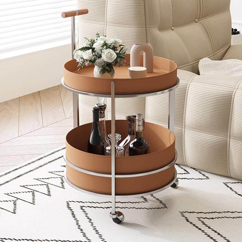 法式轻奢可移动边几不锈钢奶油风沙发小推车圆形双层小角几收纳,鲜花速递/花卉仿真/绿植园艺,割草机/草坪机,淘宝优惠券,粉丝福利购,淘宝优惠卷