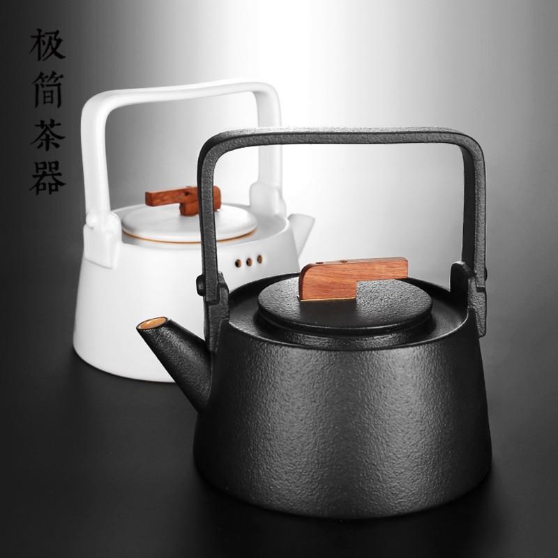 电陶炉陶瓷煮茶器单壶全自动煮茶炉提梁壶烧水壶大号茶具家用套装