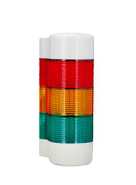 QLIGHT侧装长亮闪亮警示灯QWT壁挂LED信号塔灯圆形罩多层信号灯