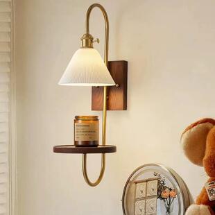 免接线民宿中古风北欧咖啡厅书房客厅餐厅床头带桌面设计师款壁灯