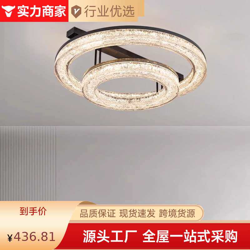意式极简客厅灯大气家用高端设计师2024新款现代简约主卧室吸顶灯