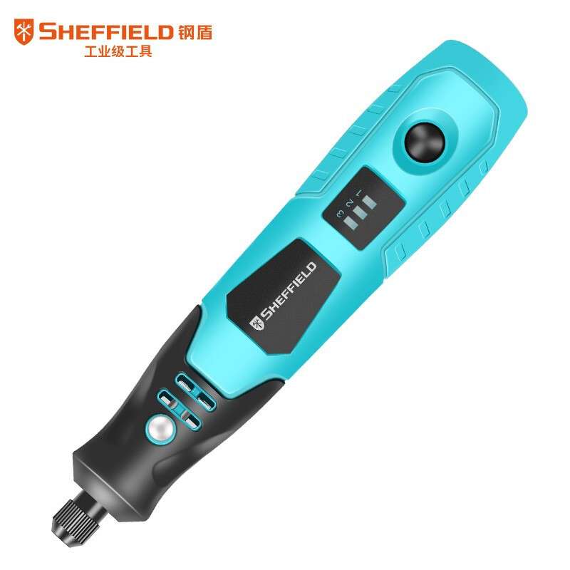 钢盾SHEFFIELD G039002 43件锂电磨组套 小型打磨机雕刻工具组套