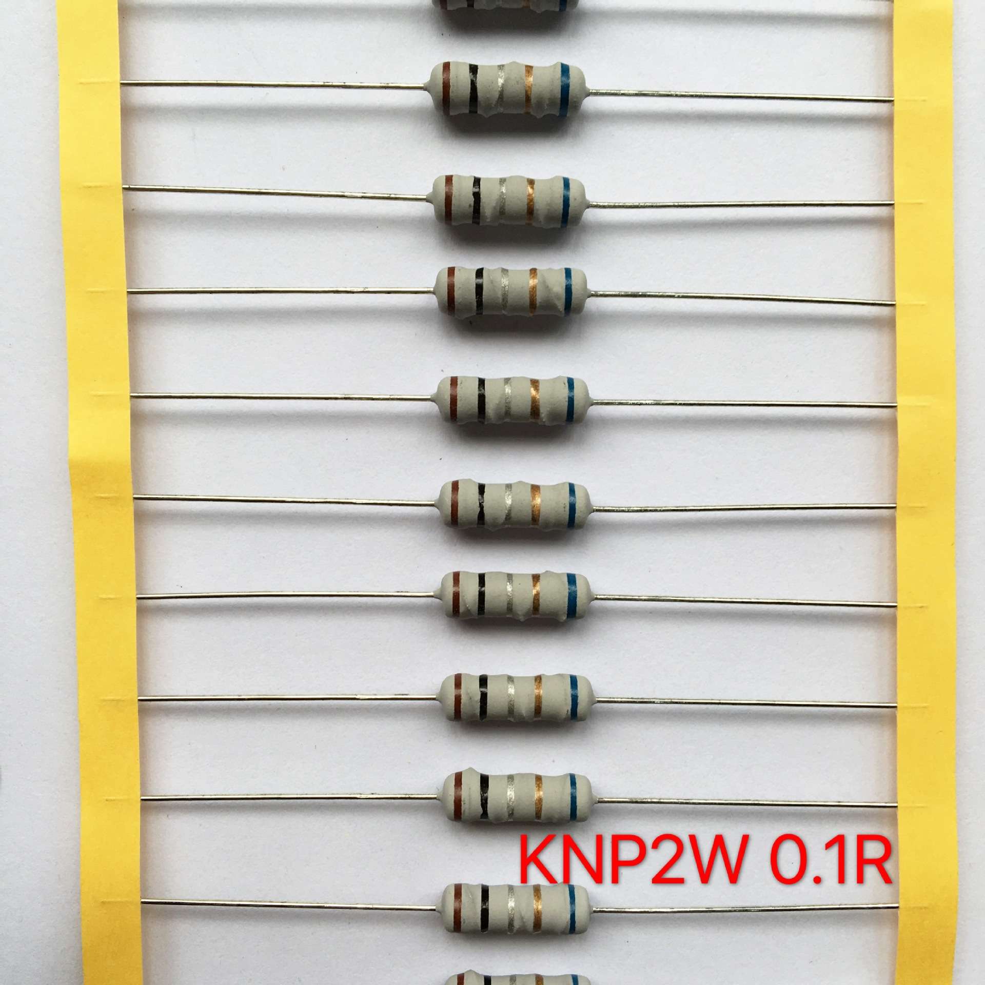 绕线电阻KNP  2W  0R1  1R  0R2 渡锡铜线, ,