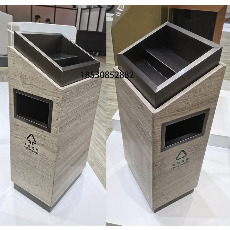 带大理石商场立式烟灰缸地大堂酒店垃圾桶果皮箱优烟灰桶曼座豪华