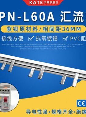 连紫Z26A漏电E接D排接线排DP铜汇流排 间距空开60L断路器36电气N7