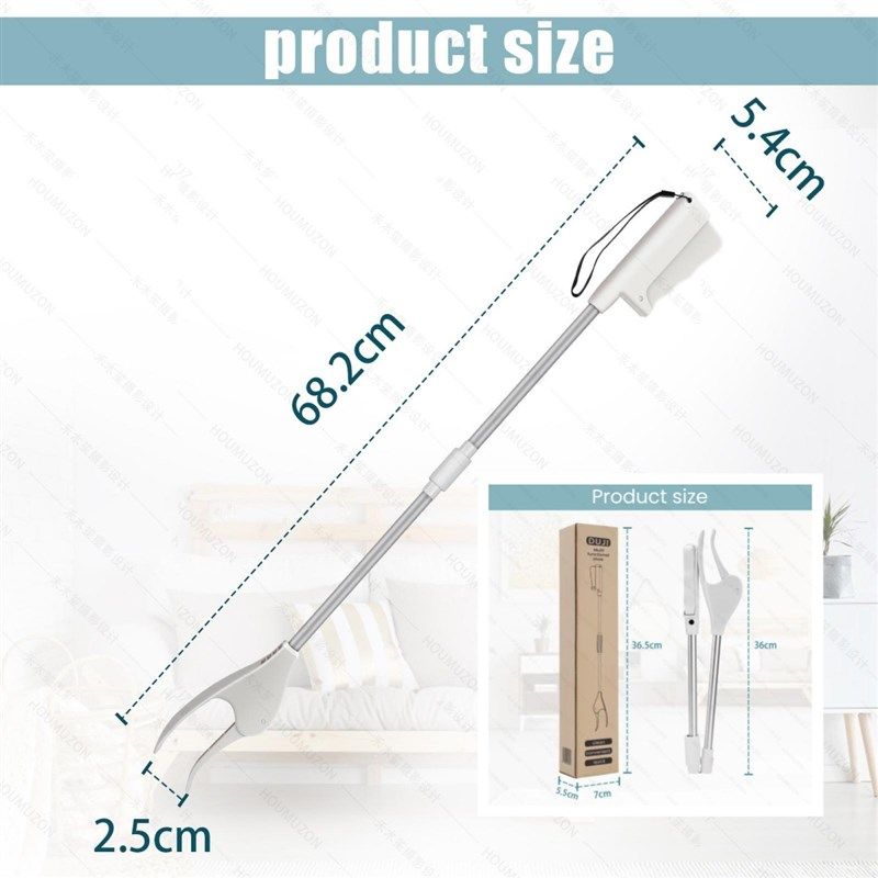 鞋拔 洁癖神器老人孕妇穿鞋z多功能鞋拔子加长提鞋器受伤卫生