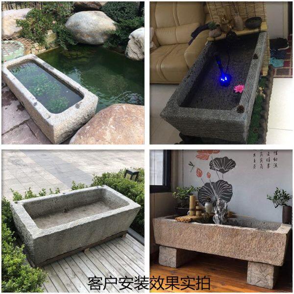 老石槽马石石槽旧槽老复古鱼缸装饰摆件花盆别墅庭院水池牛缸器青