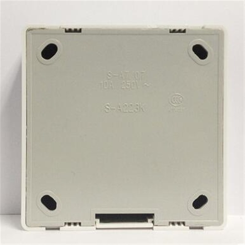 三社墙壁开关面板 m明装10十孔电源插座 明线盒二位5孔五孔 多孔