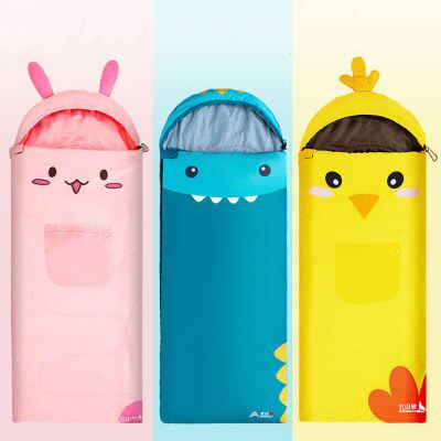 宝宝室内露营单人春秋户外学生冬季款加厚儿童睡袋午休保暖防踢被