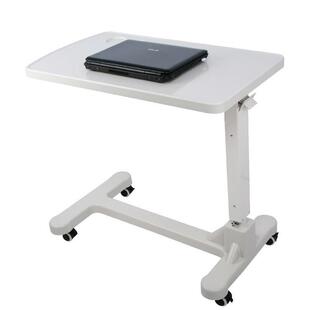 ABS移动餐桌家用病床餐边桌护理床带轮液压升降桌