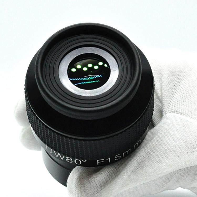 天文望远镜配件2英寸UW80度F15mm超广角目镜高清高倍深空行星观测