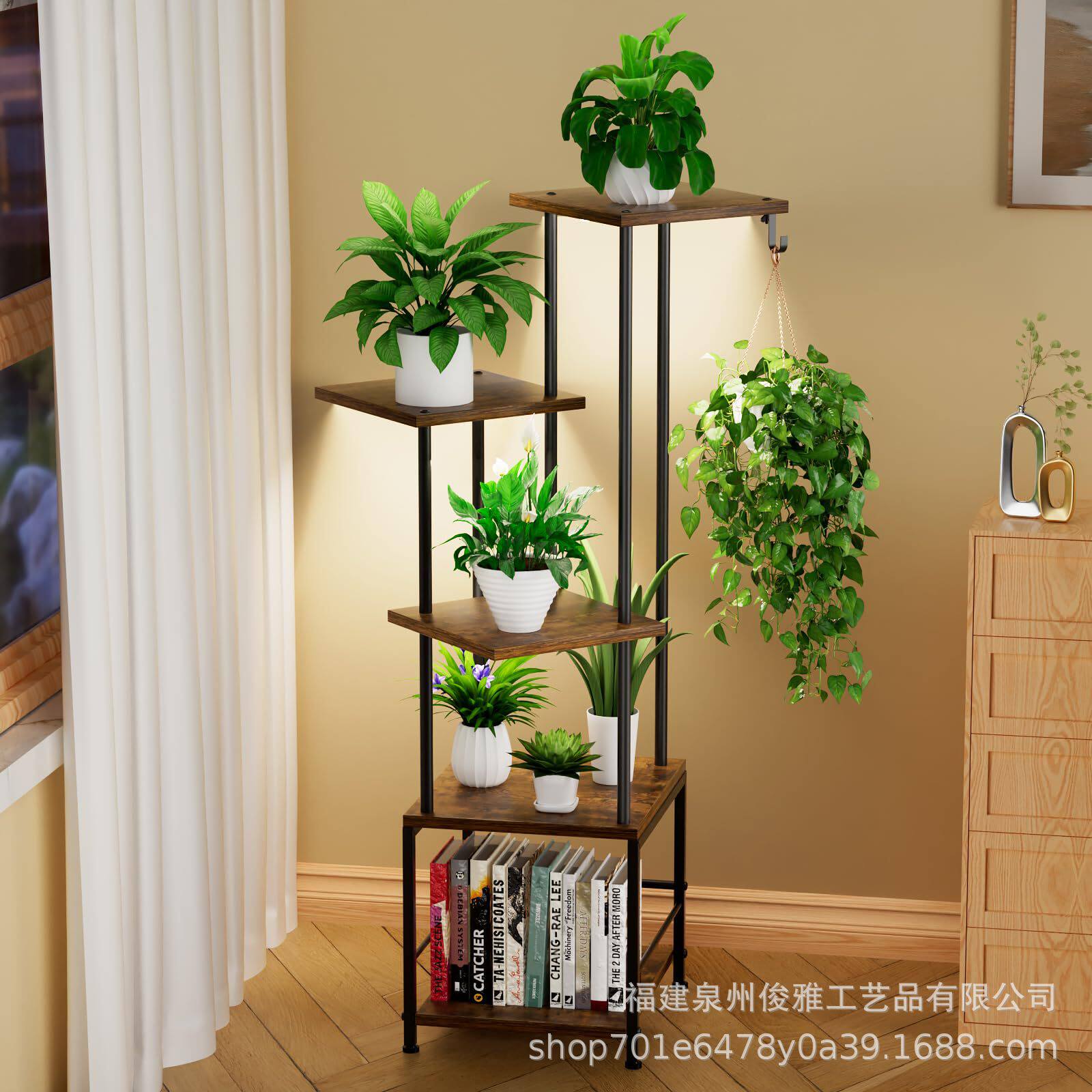 室内植物支架5层高多层植物架室内盆栽架适合客厅花园露台花盆架