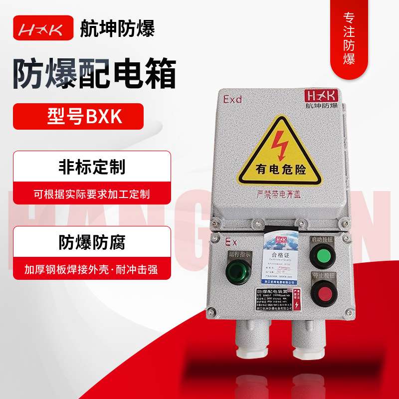 防爆配电箱磁力粉尘漏电防腐立式挂式2P3P4P铝合金防爆配电箱