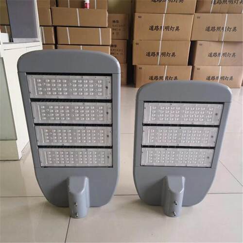 厂家推出自带散热器LED路灯 平板路灯外壳 LED200W圆形路灯外壳