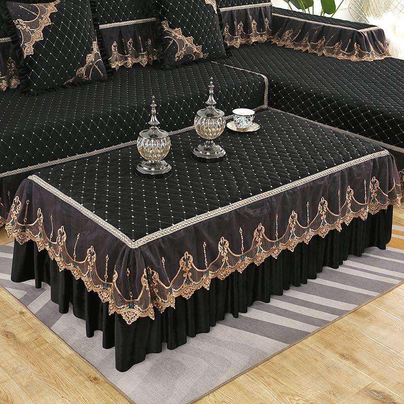 茶几桌布2025新款茶几罩套蕾丝长方形客厅家用布艺茶几盖巾防尘罩