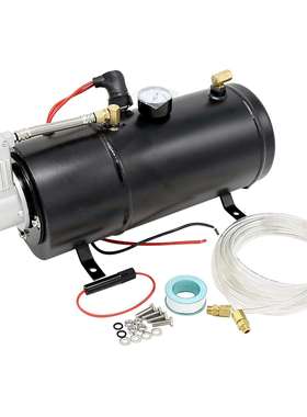 DHKA亚冠-AS173现货 喇叭改装气泵12/24V 3L气罐气喇叭空气压缩机