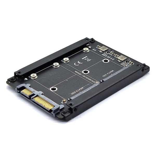 1个 颜色：黑色 材质：PCB+金属 MSATA转SATA3转接卡 MINI SATA S