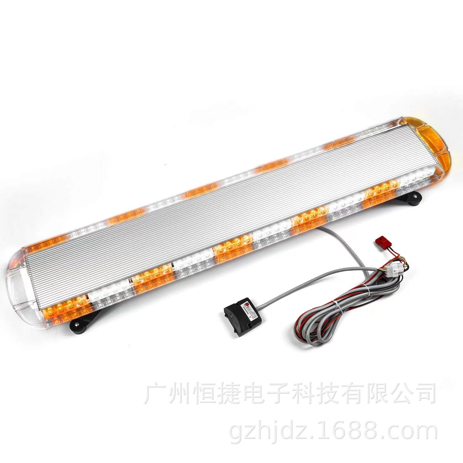 88LED长排警示灯汽车47英寸88W长条爆闪灯交通工程车顶开道频闪灯