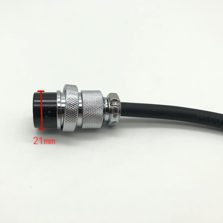 焊接2母5--25F针 6芯GD头带线8航空插头--10X12连接器-25孔7-934-