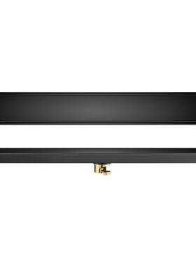 浴室304不锈钢隐形长条地漏 淋浴房黑色防臭长地漏可镶砖DN50管用