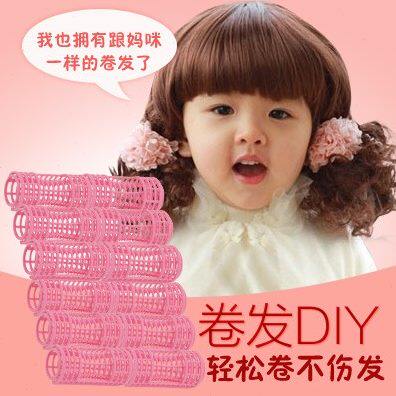 懒人刘海老式塑料卷发筒大卷内头盘发器