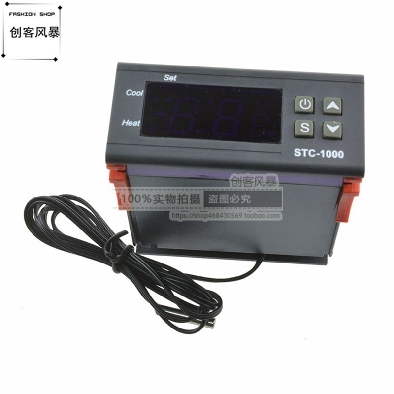 STC-1000 温控器电子数显微电脑温度控制器温控仪交流110-220V/AC