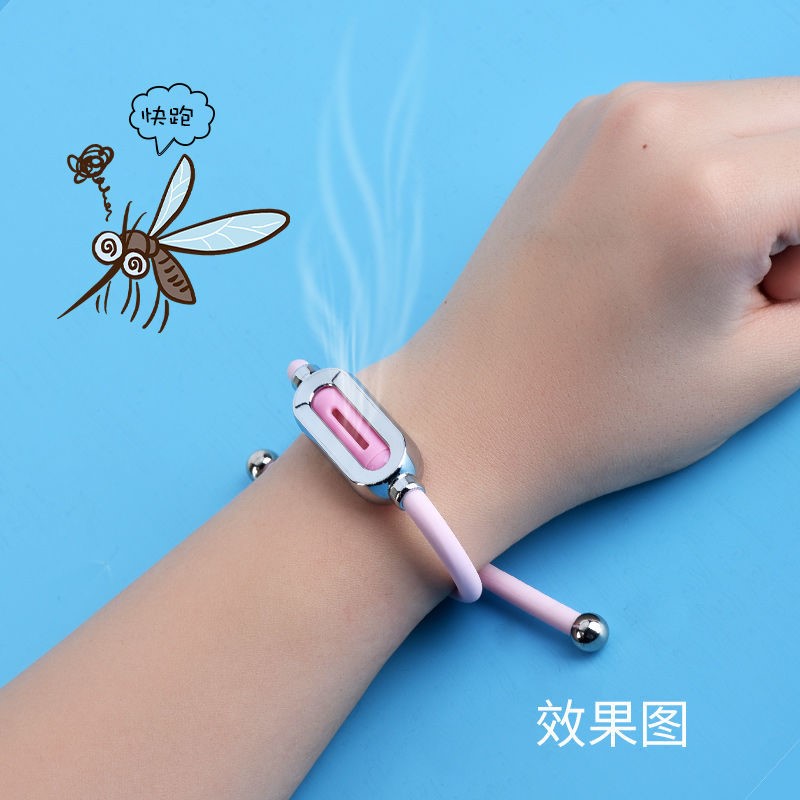 驱蚊手环宝宝驱蚊k神器大人儿童户外随J身防蚊子贴环情侣防蚊手链