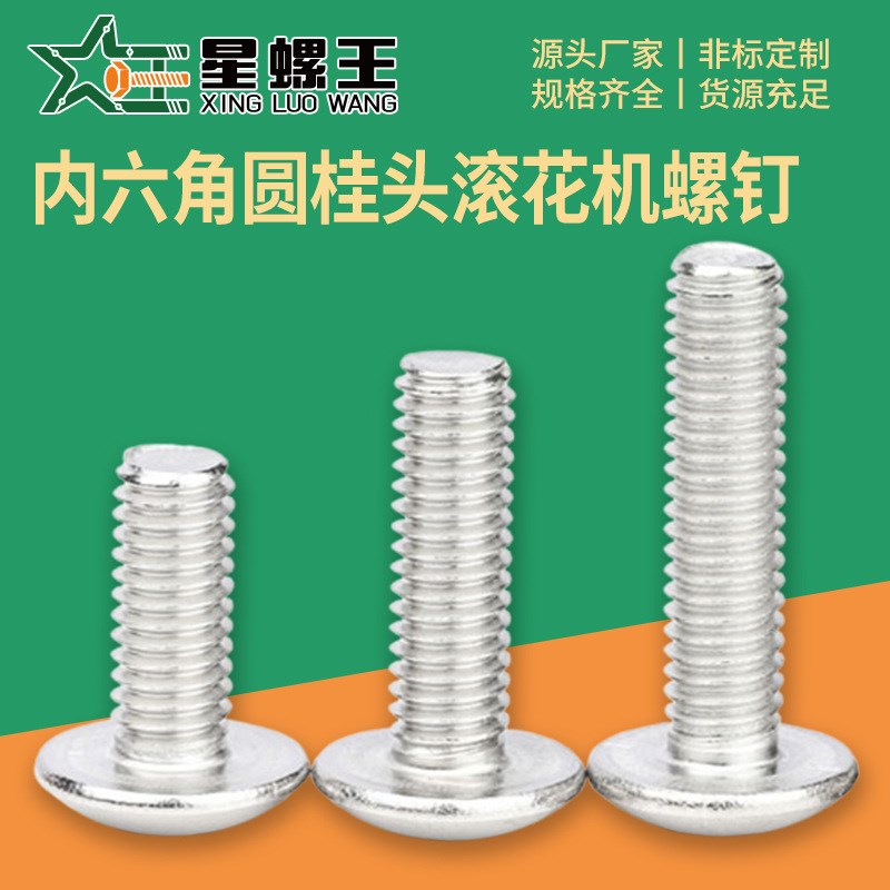 定制 304不锈钢大扁头r螺丝十字大伞头螺钉蘑菇头螺丝钉M2/M3/M4