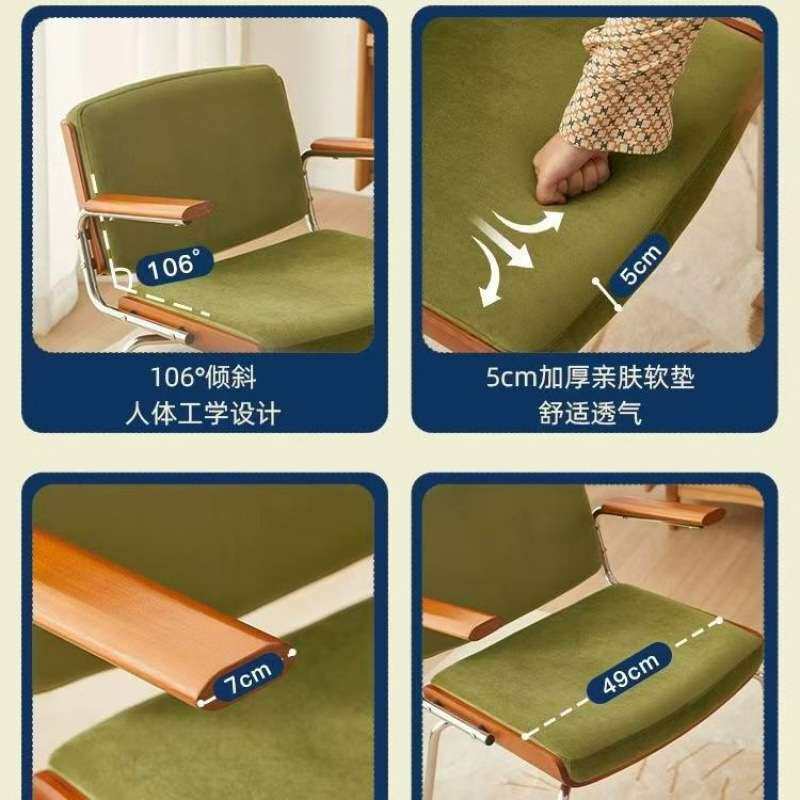 中古单人设计师阳台休闲椅北欧餐椅家用简约客厅靠背扶手沙发椅子