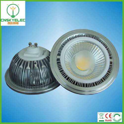 调光es111 gu10 g53 230/120V ar111 cob射灯 18w led轨道 豆胆灯