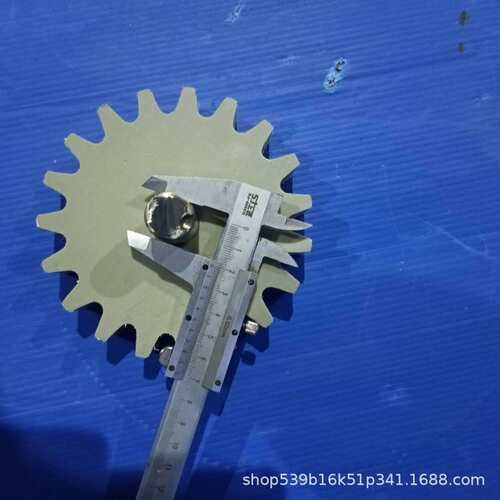 雕刻加工非标19齿125mm电镀滚筒驱动过渡PP塑料齿轮设备配件