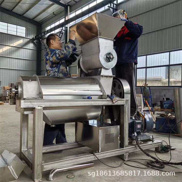 多功能果蔬破碎榨汁机 桔子柠檬大型果汁机 生姜苦瓜压榨脱汁设备