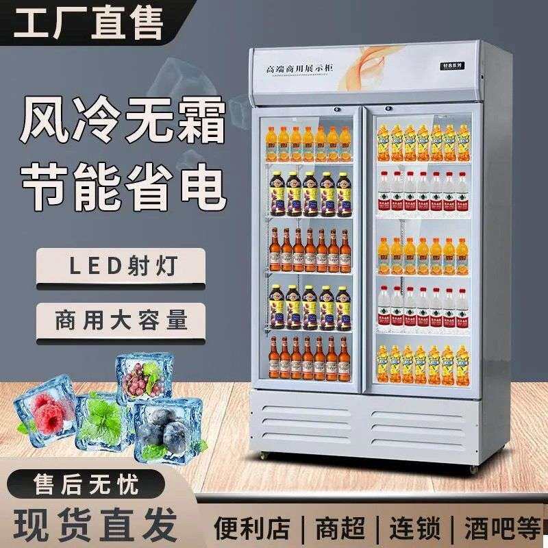 直冷风冷啤酒柜饮料柜酒水展示柜冷藏网红酒吧冰柜商用冷柜三门双