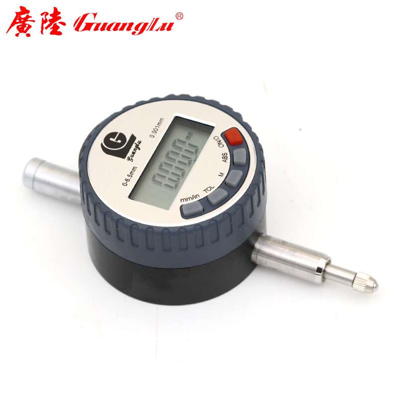 广陆 电子数显千分表0-50mm 小校表指示表盘磁力座 314-100-20