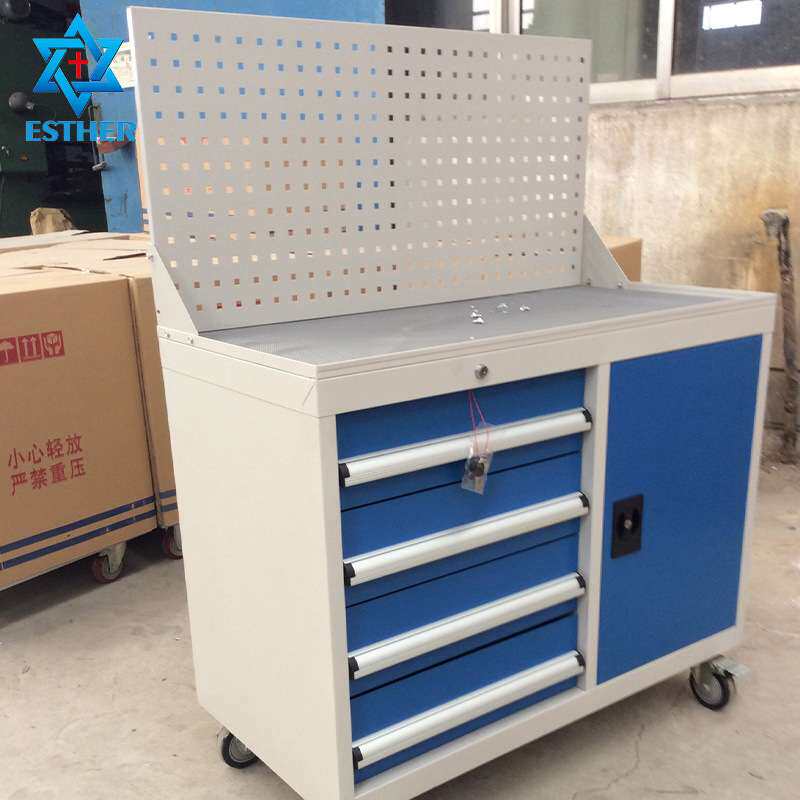 五金挂板组合工具车 重型多层车间柜工具零件储物柜多功能工具车