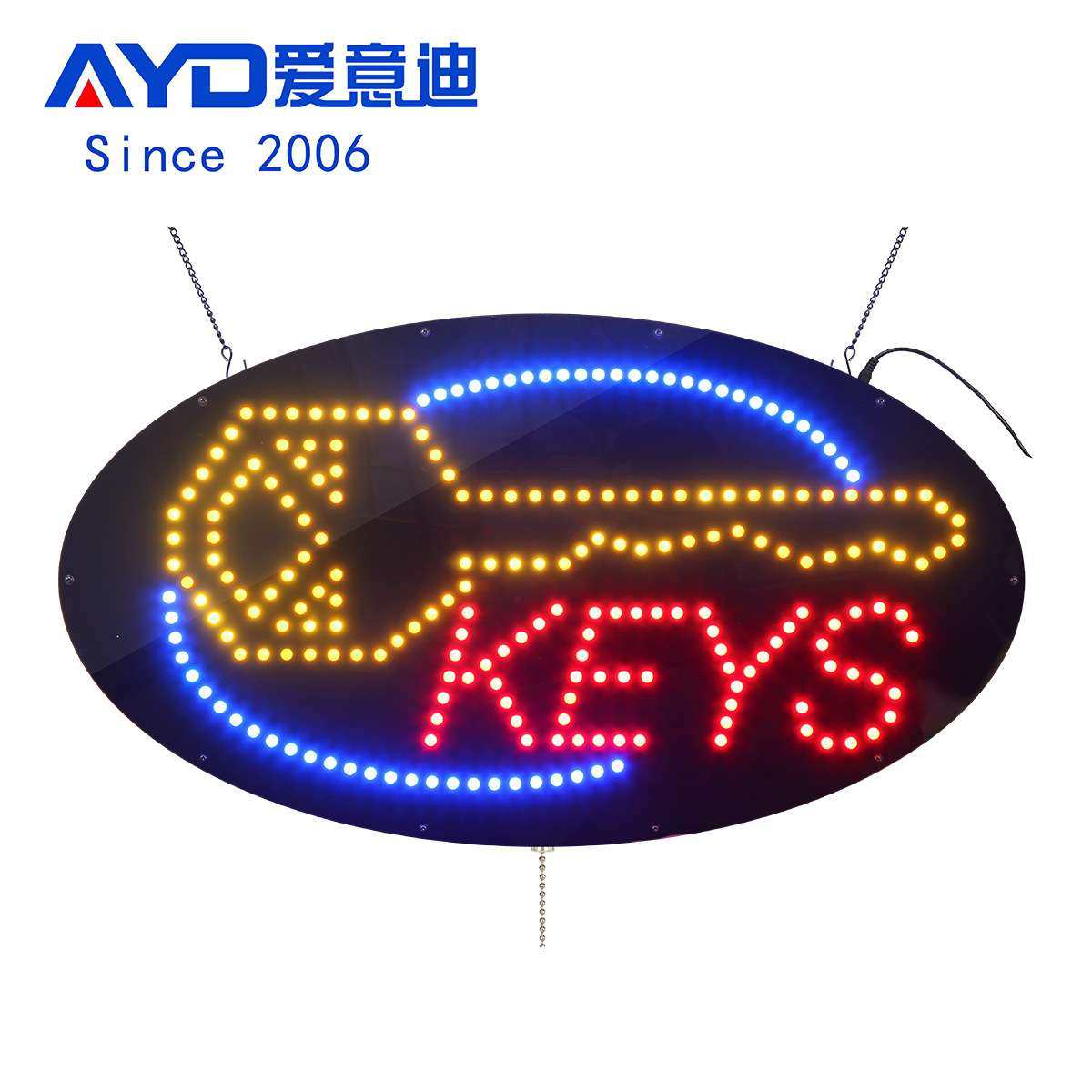 跨境创意灯牌标识厂家 38*68.5CM 钥匙门店招牌  LED KEYS SIGN,玩具/童车/益智/积木/模型,遥控车升级件/零配件,淘宝优惠券,粉丝福利购,淘宝优惠卷