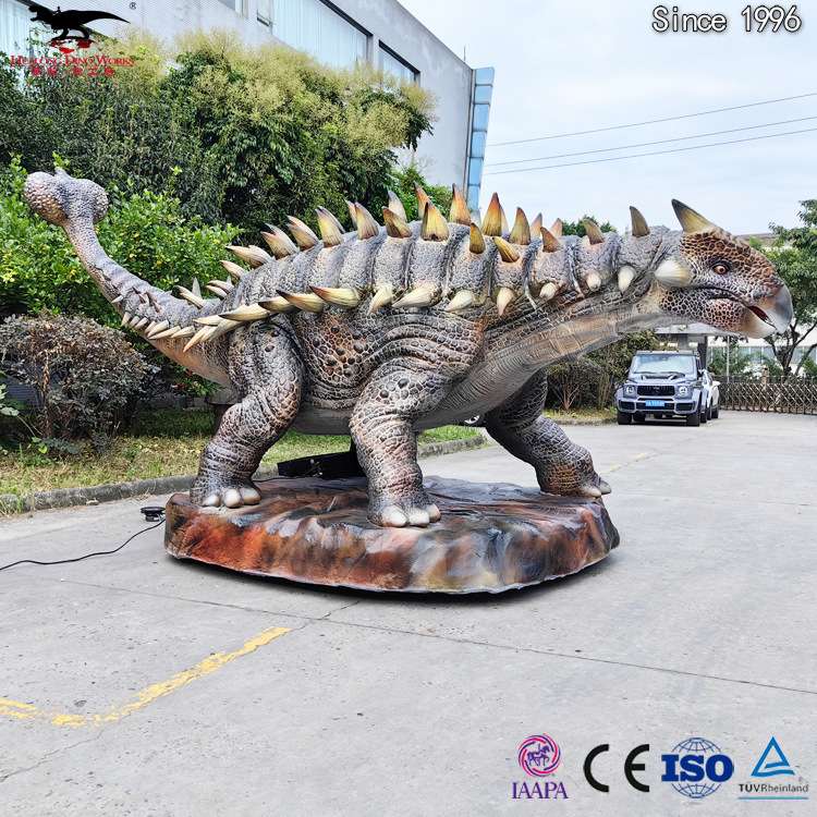 自贡仿真恐龙模型制作工厂食草性机械电动萌宠甲龙公园景区引流