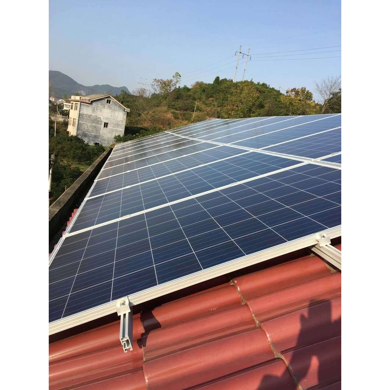 太阳能离网光伏发电板多晶320W分布式光伏发电太阳能玻璃板可制定