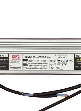 明纬电源 HLG-320H-C1750A  320W恒流型LED深井灯驱动器