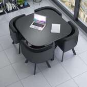 简约接待桌椅组合洽谈桌店铺会客桌椅办公室休闲小圆桌方餐桌北欧