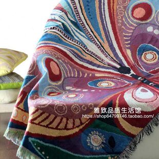 云南餐桌巾文艺民族风床盖编织搭毯地毯毯棉线盖毯装饰挂毯沙发巾