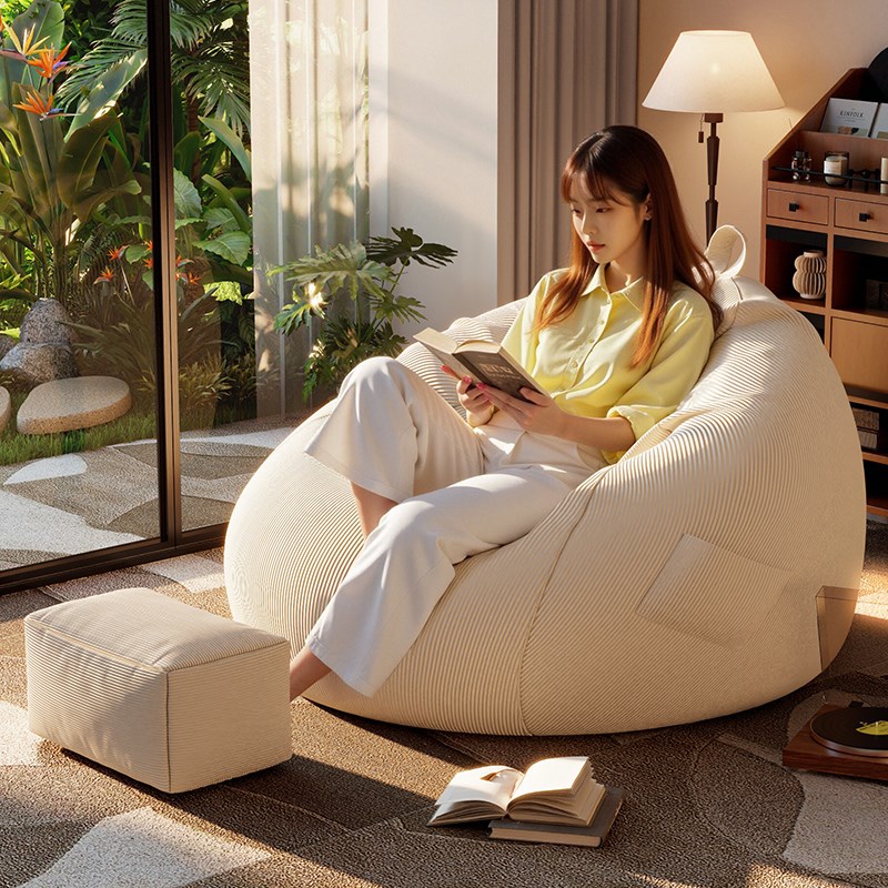 懒人沙发客厅2025新款可躺可睡豆袋女生卧室单人窝窝R休闲 靠