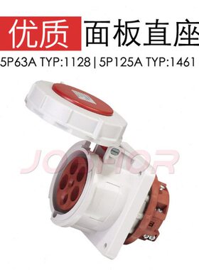 :P电源244孔5孔T64Y:11Y3/孔28箱/TYPT11P暗装:63A12工业插座