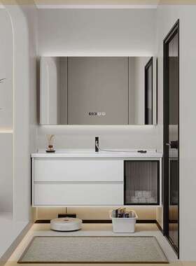 68/78厘米88/98cm108/118公分陶瓷一体盆浴室柜卫生间洗漱台加工