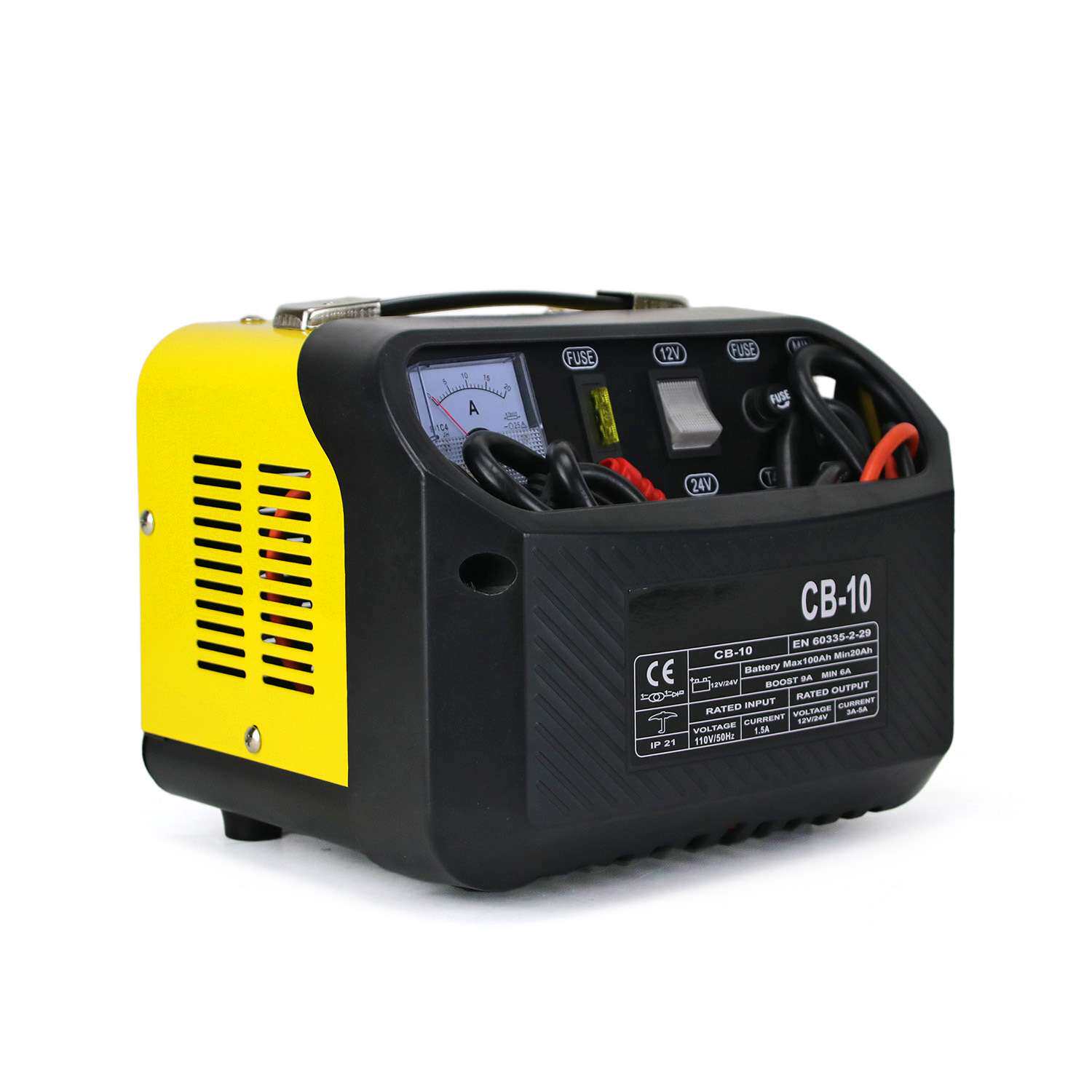 跨境搜汽车电瓶充电器12V/24V纯铜多功能自动智能充电机CB-10/20